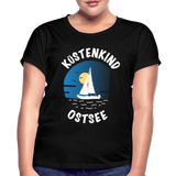 Küstenkind Ostsee - Frauen Oversize T-Shirt - Schwarz