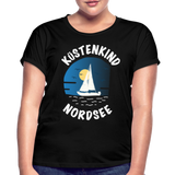 Küstenkind Nordsee - Frauen Oversize T-Shirt - Schwarz