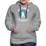 Küstenkind Nordsee - Frauen Premium Hoodie - Grau meliert