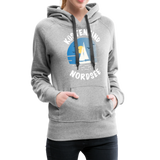 Küstenkind Nordsee - Frauen Premium Hoodie - Grau meliert