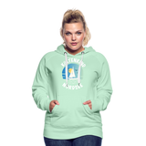 Küstenkind Nordsee - Frauen Premium Hoodie - helles Mintgrün