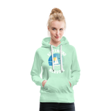 Küstenkind Nordsee - Frauen Premium Hoodie - helles Mintgrün