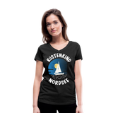 Küstenkind Nordsee - Frauen Bio-T-Shirt mit V-Ausschnitt von Stanley & Stella - Schwarz