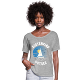 Küstenkind Ostsee - Frauen T-Shirt mit Fledermausärmeln von Bella + Canvas - Grau meliert