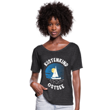 Küstenkind Ostsee - Frauen T-Shirt mit Fledermausärmeln von Bella + Canvas - Anthrazit