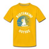 Küstenkind Ostsee - Kinder Premium T-Shirt - Sonnengelb