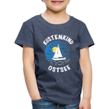 Küstenkind Ostsee - Kinder Premium T-Shirt - Blau meliert