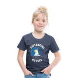 Küstenkind Ostsee - Kinder Premium T-Shirt - Blau meliert