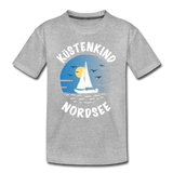 Küstenkind Nordsee - Kinder Premium T-Shirt - Grau meliert