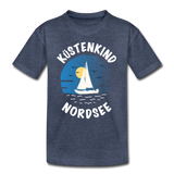 Küstenkind Nordsee - Kinder Premium T-Shirt - Blau meliert