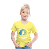 Küstenkind Nordsee - Kinder Premium T-Shirt - Gelb