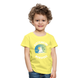 Küstenkind Nordsee - Kinder Premium T-Shirt - Gelb