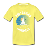 Küstenkind Nordsee - Kinder Premium T-Shirt - Gelb