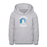 Küstenkind Nordsee - Teenager Hoodie - Hellgrau meliert