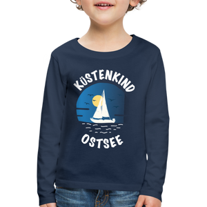 Küstenkind Ostsee - Kinder Premium Langarmshirt - Hellrosa