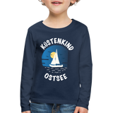 Küstenkind Ostsee - Kinder Premium Langarmshirt - Navy