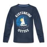 Küstenkind Ostsee - Kinder Premium Langarmshirt - Navy