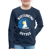 Küstenkind Ostsee - Kinder Premium Langarmshirt - Navy