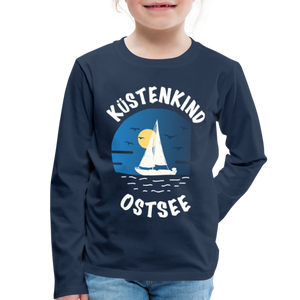 Küstenkind Ostsee - Kinder Premium Langarmshirt - Hellrosa