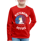 Küstenkind Ostsee - Kinder Premium Langarmshirt - Rot