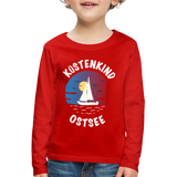 Küstenkind Ostsee - Kinder Premium Langarmshirt - Rot