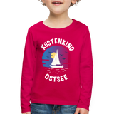 Küstenkind Ostsee - Kinder Premium Langarmshirt - dunkles Pink