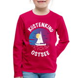 Küstenkind Ostsee - Kinder Premium Langarmshirt - dunkles Pink