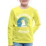 Küstenkind Ostsee - Kinder Premium Langarmshirt - Gelb