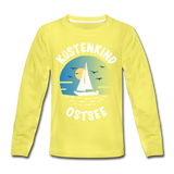 Küstenkind Ostsee - Kinder Premium Langarmshirt - Gelb