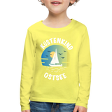 Küstenkind Ostsee - Kinder Premium Langarmshirt - Gelb