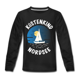 Küstenkind Nordsee - Kinder Premium Langarmshirt - Schwarz