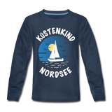 Küstenkind Nordsee - Kinder Premium Langarmshirt - Navy