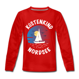 Küstenkind Nordsee - Kinder Premium Langarmshirt - Rot