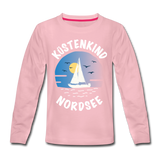 Küstenkind Nordsee - Kinder Premium Langarmshirt - Hellrosa