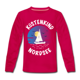 Küstenkind Nordsee - Kinder Premium Langarmshirt - dunkles Pink