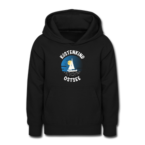 Küstenkind Ostsee - Teenager Hoodie - Schwarz