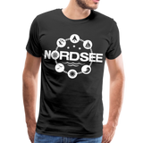 Nordsee Symbole - Männer Premium T-Shirt - Schwarz