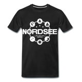 Nordsee Symbole - Männer Premium T-Shirt - Schwarz