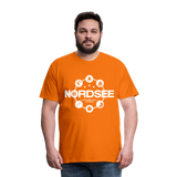 Nordsee Symbole - Männer Premium T-Shirt - Orange