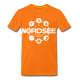 Nordsee Symbole - Männer Premium T-Shirt - Orange