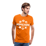 Nordsee Symbole - Männer Premium T-Shirt - Orange