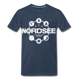 Nordsee Symbole - Männer Premium T-Shirt - Navy