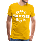 Nordsee Symbole - Männer Premium T-Shirt - Sonnengelb