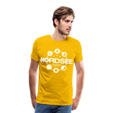 Nordsee Symbole - Männer Premium T-Shirt - Sonnengelb