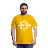 Nordsee Symbole - Männer Premium T-Shirt - Sonnengelb