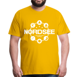 Nordsee Symbole - Männer Premium T-Shirt - Sonnengelb