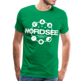 Nordsee Symbole - Männer Premium T-Shirt - Kelly Green