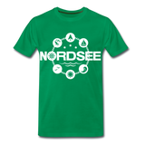 Nordsee Symbole - Männer Premium T-Shirt - Kelly Green