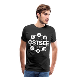 Ostsee Symbole - Männer Premium T-Shirt - Schwarz