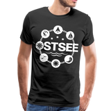 Ostsee Symbole - Männer Premium T-Shirt - Schwarz